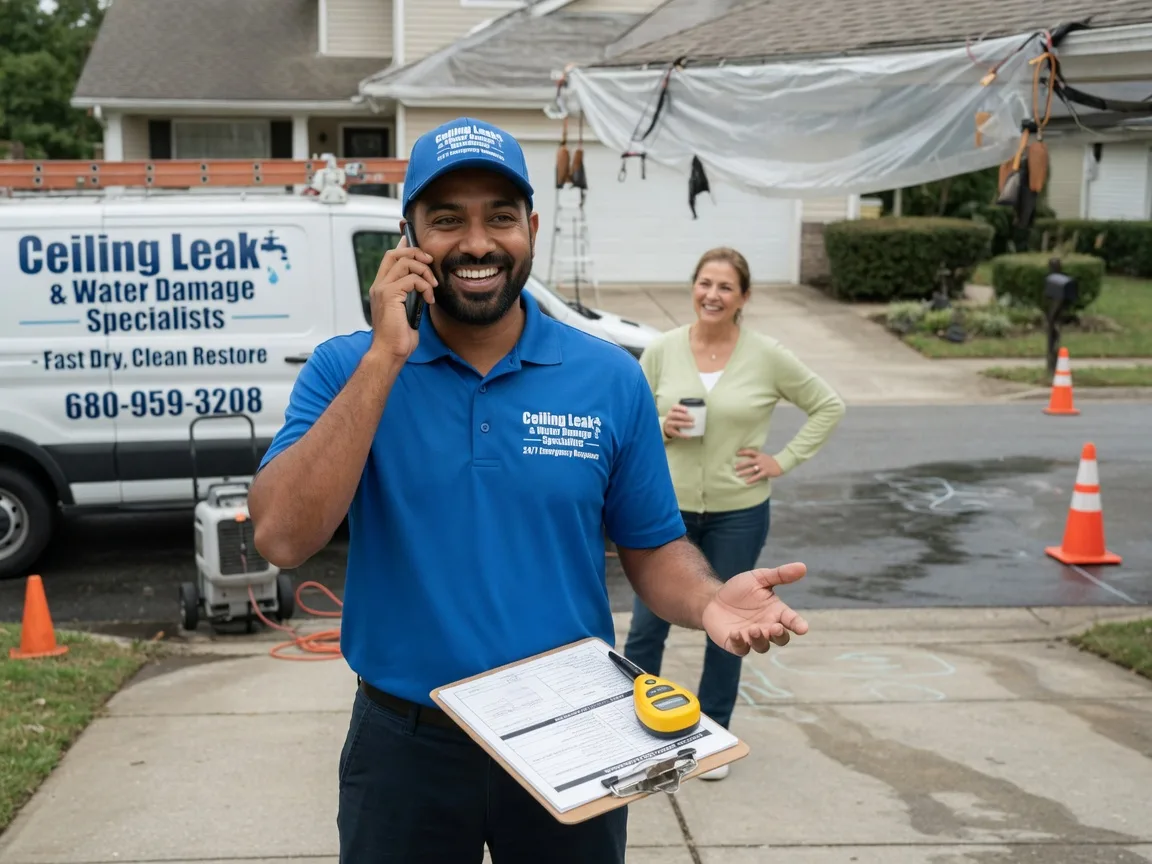 Ceiling Leak Cleanup Weogufka, AL FAQs